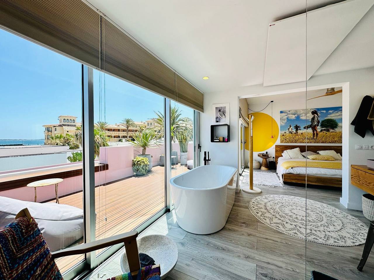 Ferienhaus "Casa Color" mit Meerblick, Privatem Pool und Wlan in Corralejo, La Oliva