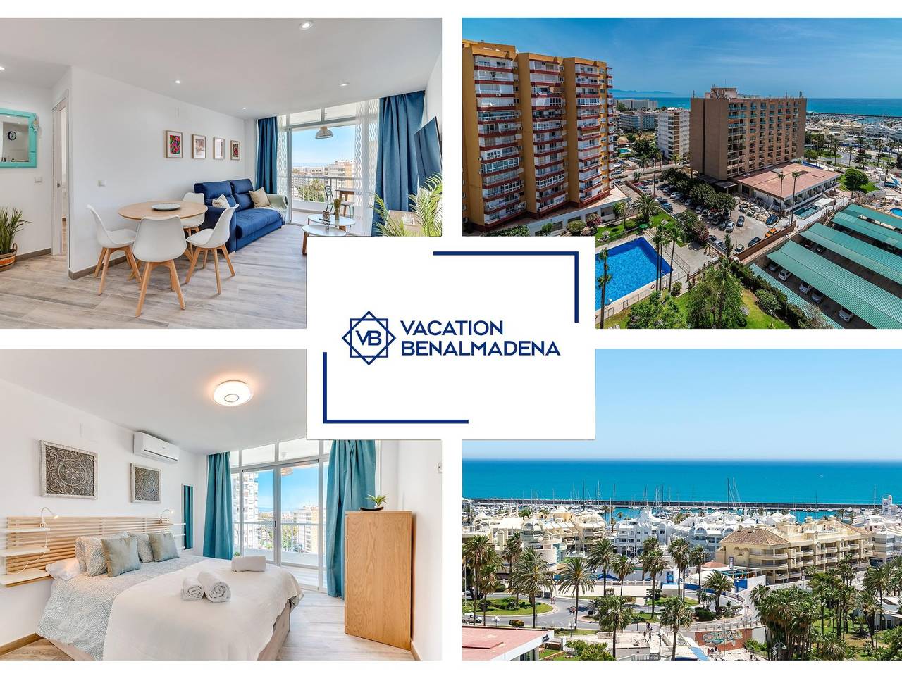 Entire holiday apartment, Vb Diana 1Br views to the marina and mediterranean in Benalmádena Costa, Benalmádena