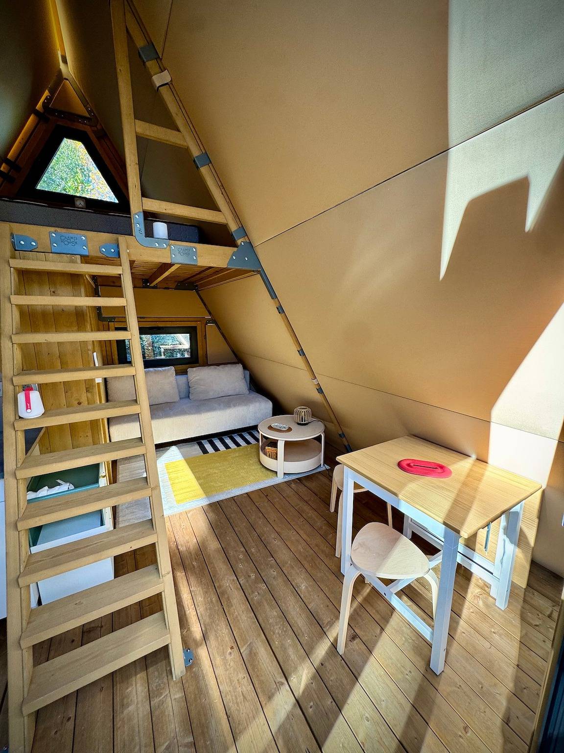 Ganzes Studio, Tipi Lodge Glamp Marguerite mit direktem Walzzugang, privater Terrasse & Klimaanlage in Le Boulou, Céret und Umgebung