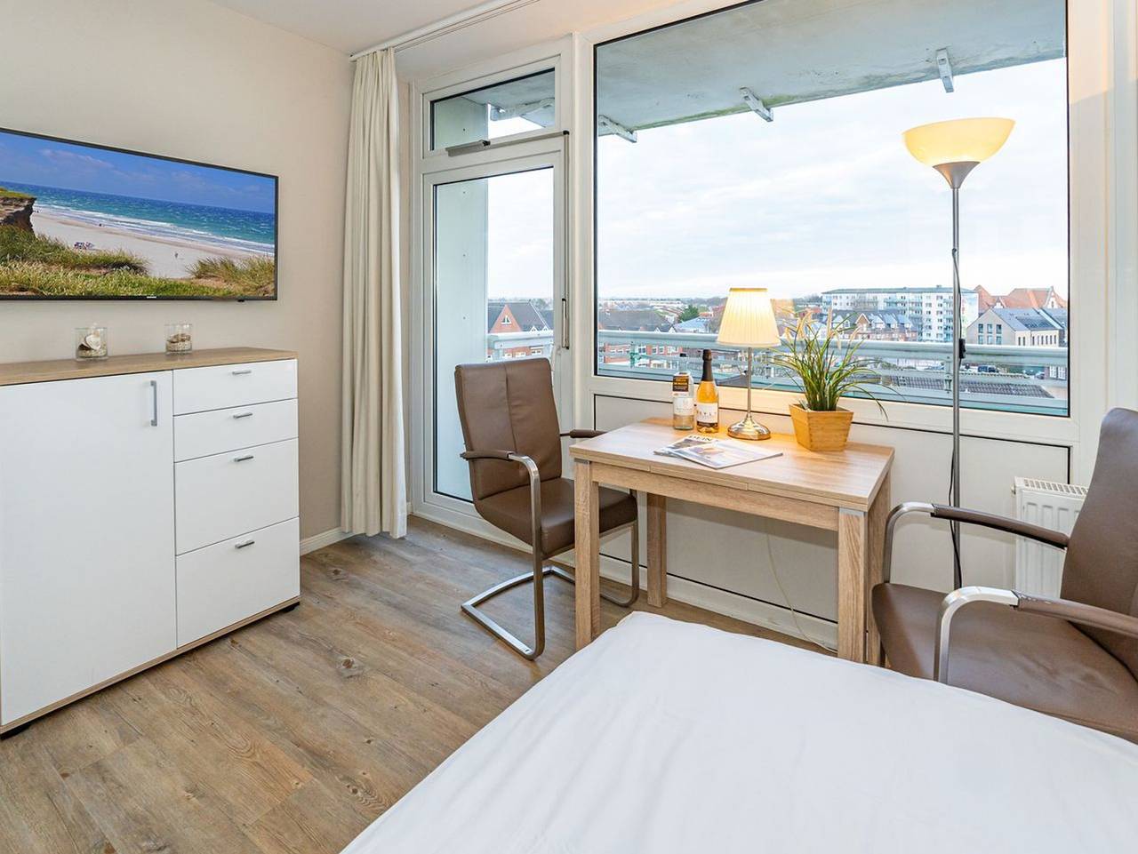 Ganze Ferienwohnung, Friesennest - Stadt- und strandnahe 1-Zimmer-Ferienwohnung mit Balkon in Westerland, Sylt (Gemeinde)