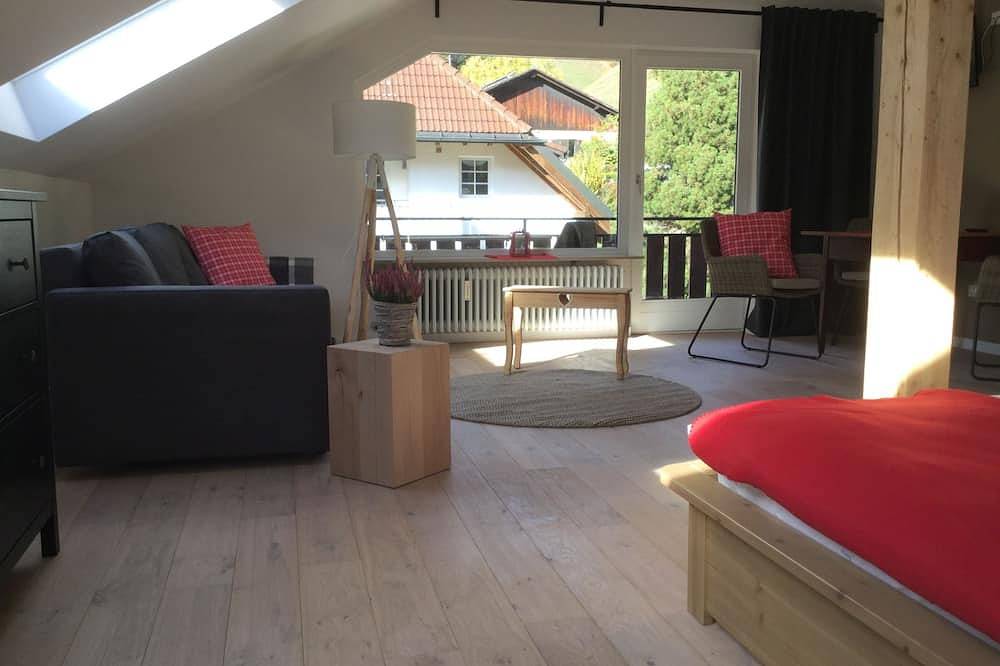 Ganze Wohnung, Ferienwohnung Oberstüble, 45qm, Wohn/-Schlafraum, Balkon max. 3 Personen, Dg in Obermünstertal, Münstertal
