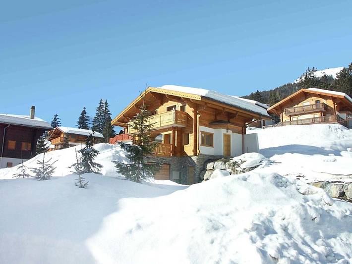 Chalet für 8 Personen, mit Balkon und Terrasse sowie Garten in Ayent