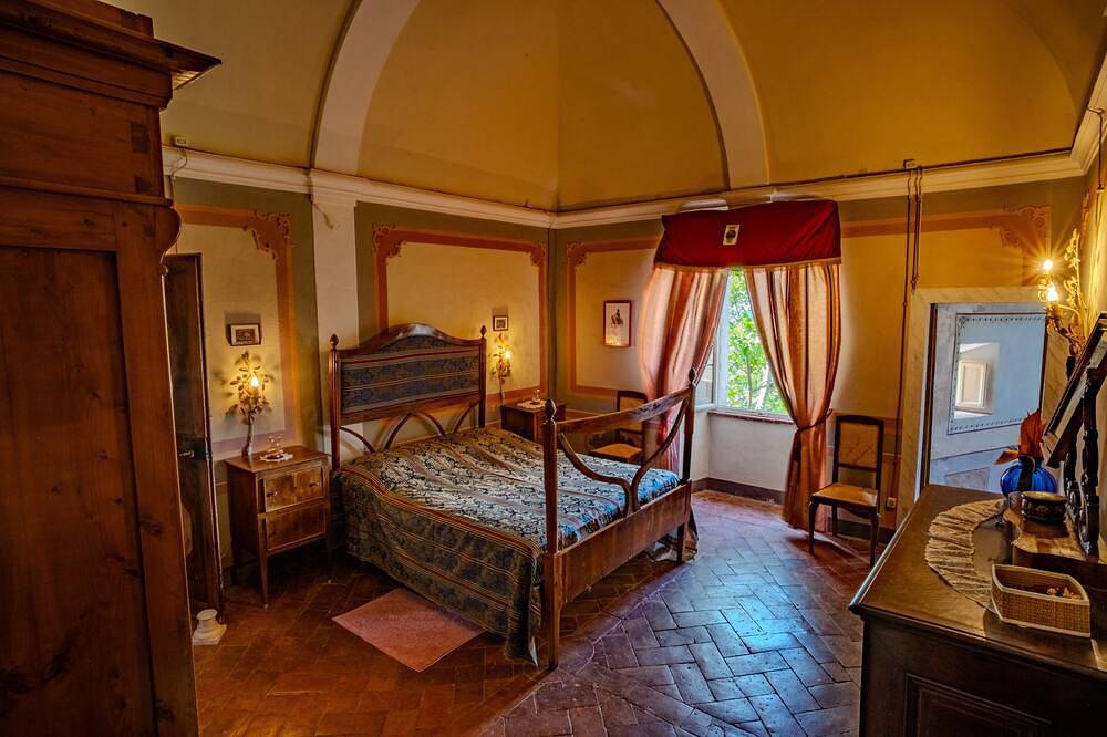 Montelifré Castle in San Giovanni d'Asso, Montalcino