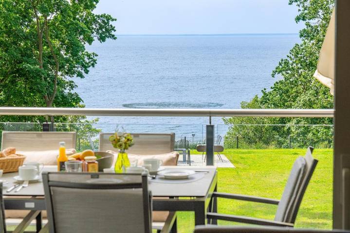 Ferienwohnung für 7 Personen, mit Balkon und Terrasse sowie Garten und Sauna