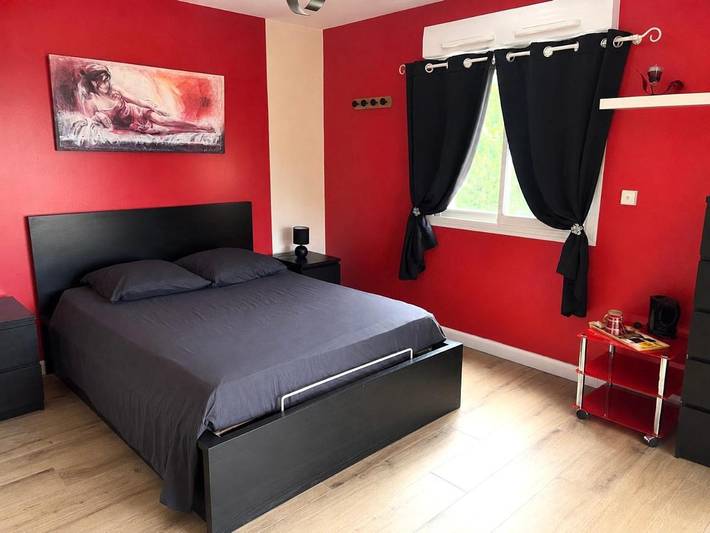 Chambre d’hôte pour 2 personnes, avec Terrasse ainsi que Jardin et Vue