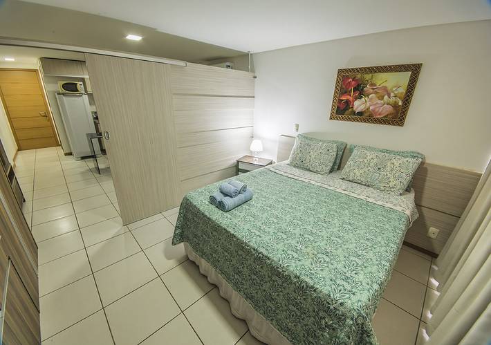 Ganze Wohnung, Ferienwohnung für 3 Personen mit Terrasse in Cabo Branco, João Pessoa