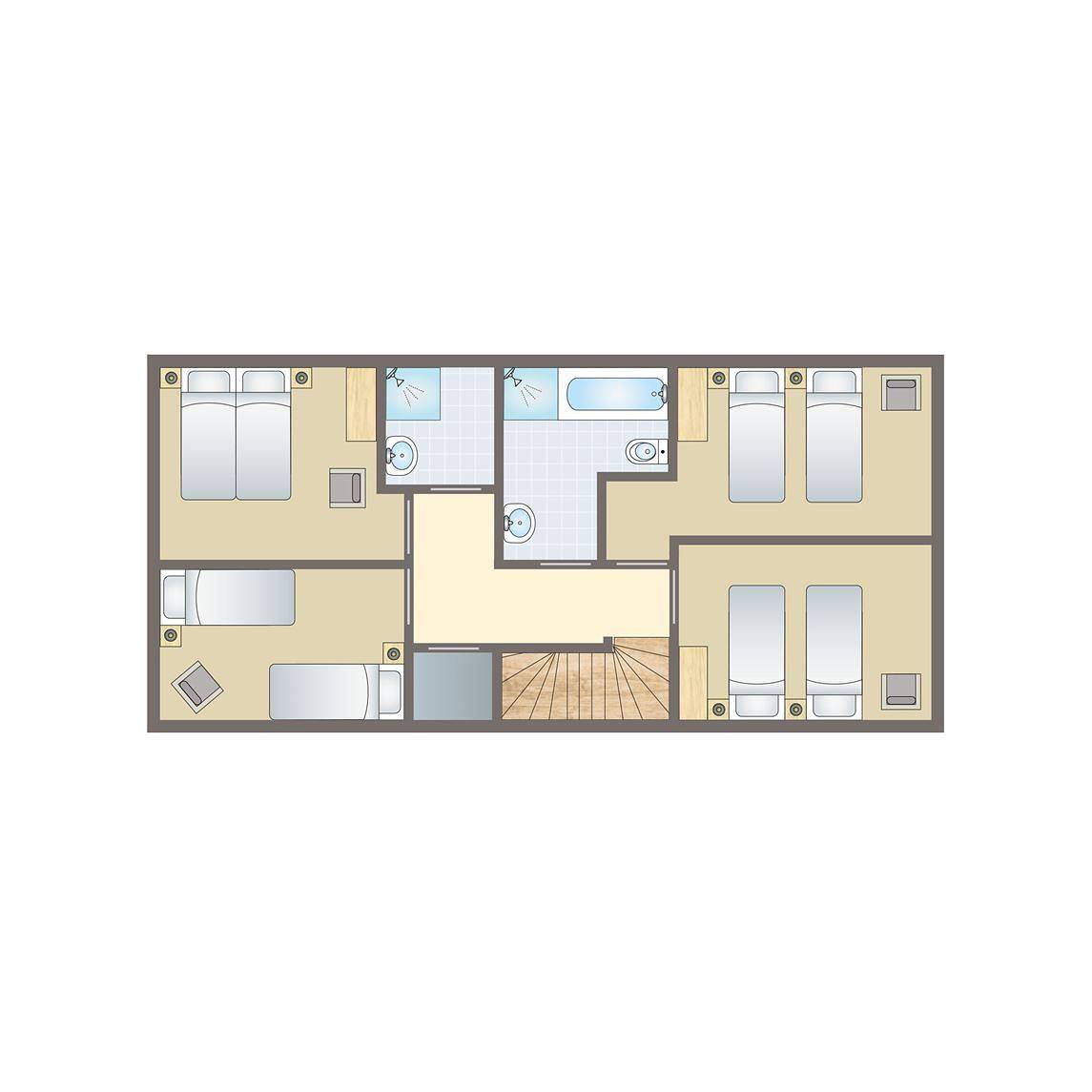 Bungalow für 8 Personen mit Balkon in Oostmahorn, Dongeradeel