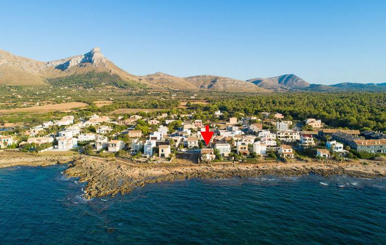Apartment mit Meerblick, Terrasse und AC, 1,5 km vom Strand entfernt in Colònia de Sant Pere, Artà