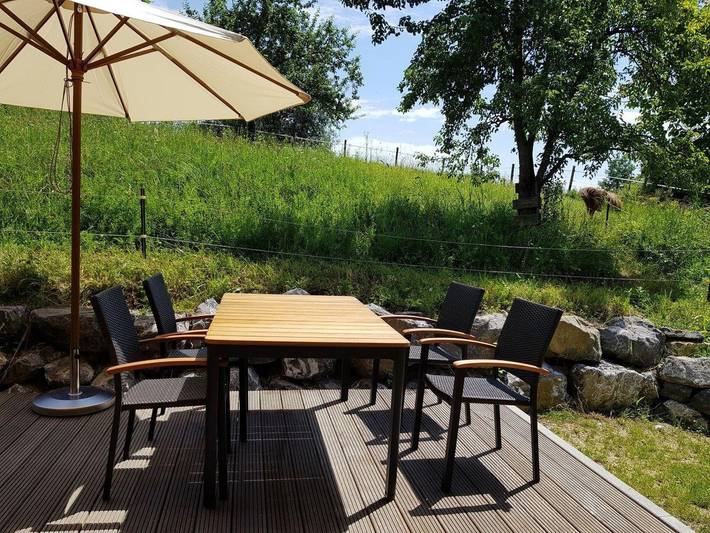 Ferienhaus für 5 Personen, mit Garten