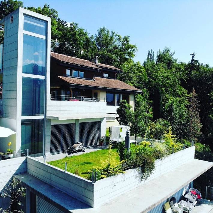 Chambre d’hôte pour 4 personnes, avec vue ainsi que terrasse et jardin à Grimisuat