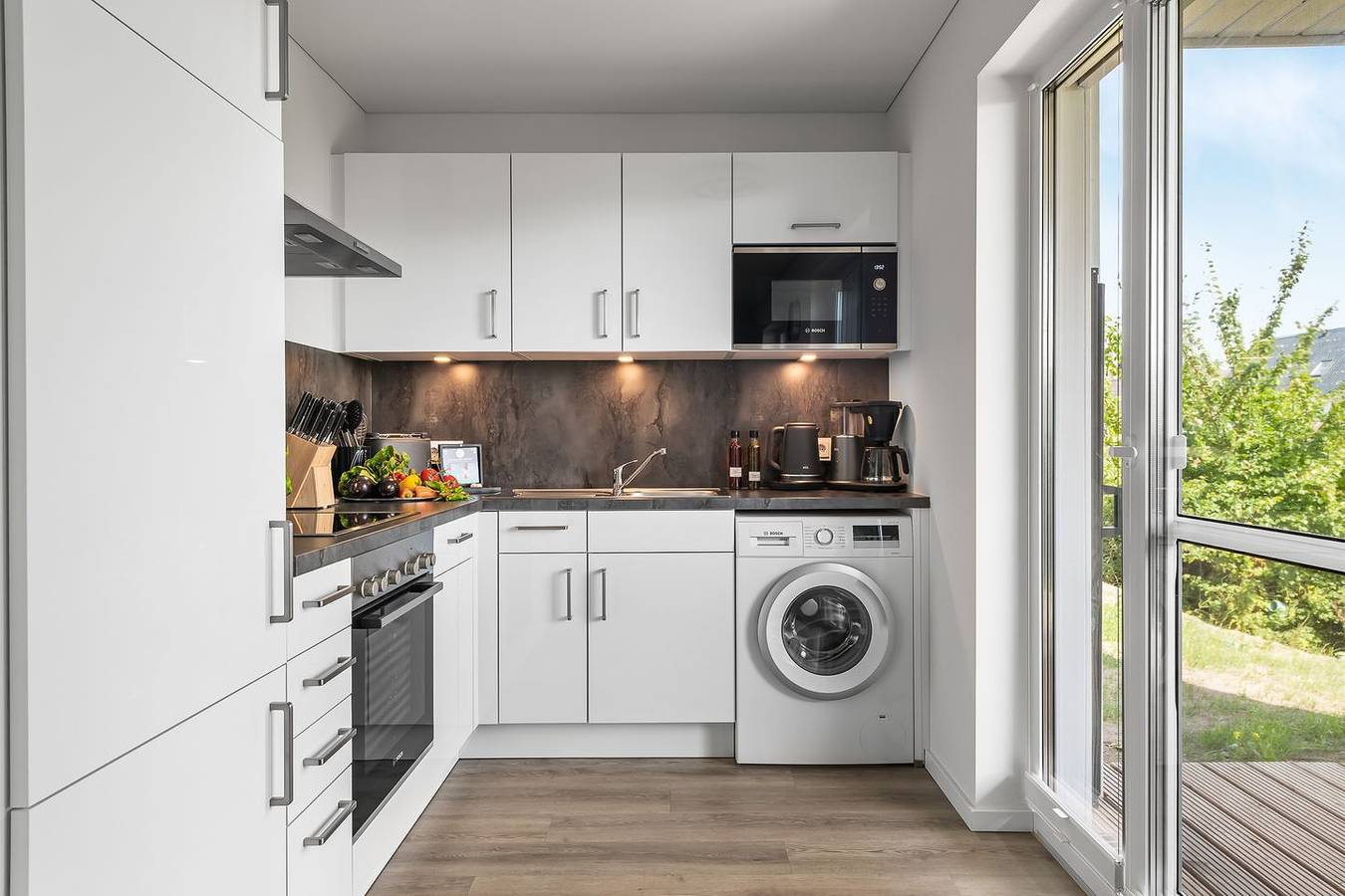 Ganze Wohnung, Krosse Krabbe - barrierearm, Infrarot-Sauna, Kamin, Terrasse, E-Ladesäule in Olpenitz, Kappeln