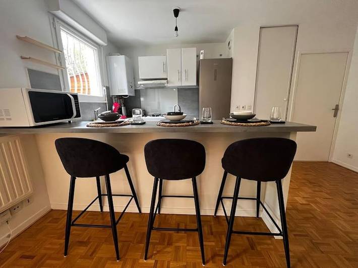 Appartement de vacances pour 3 personnes, avec jardin, animaux acceptés