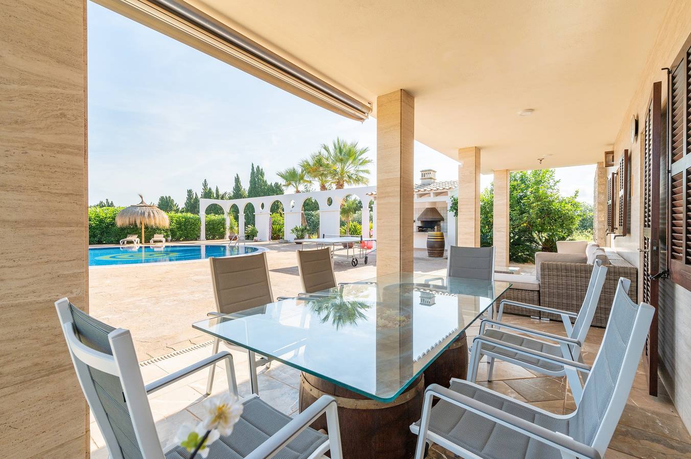 Villa "Finca Son Manyo 225" mit Bergblick, privatem Pool und Wlan in Sa Pobla, Mallorca Norden