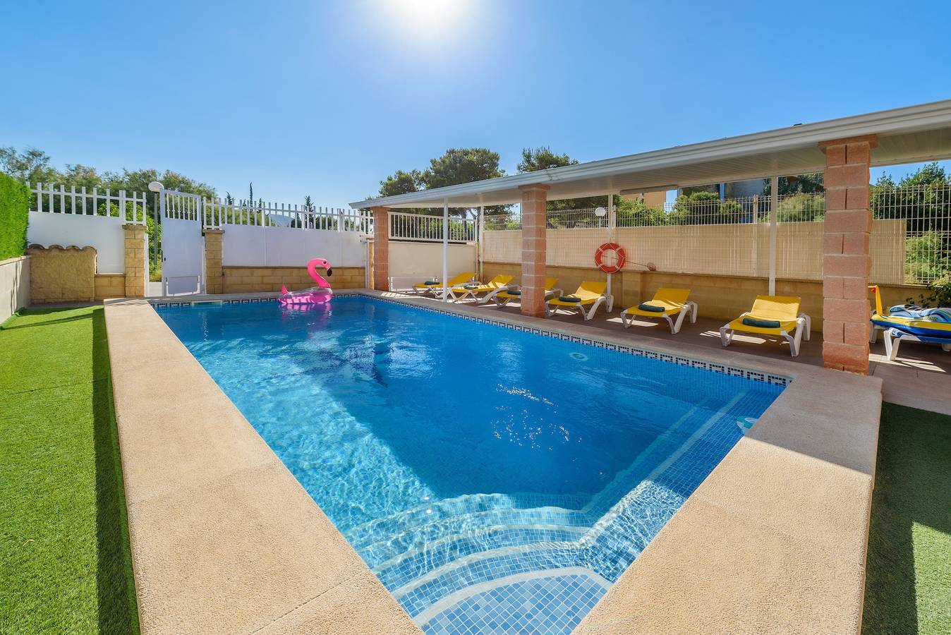 Ferienhaus Estrella de mar azul mit Pool, Klimaanlage, Wlan, Garten, Terrasse und Balkon in Port d'Alcúdia, Alcúdia