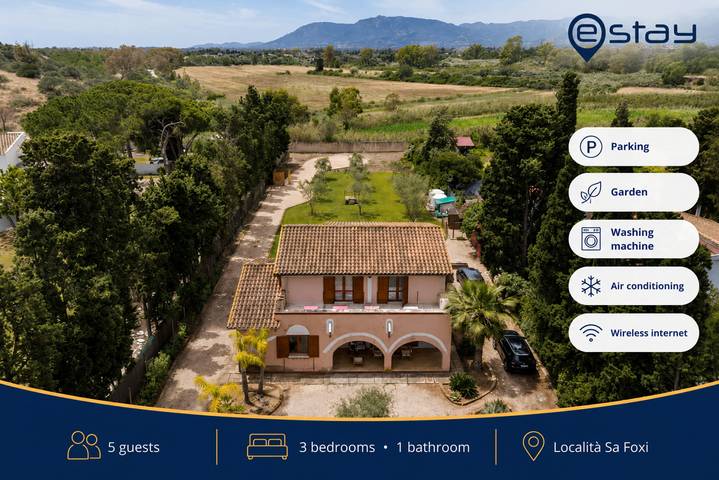 Ferienwohnung für 5 Personen, mit Balkon/Terrasse und Garten