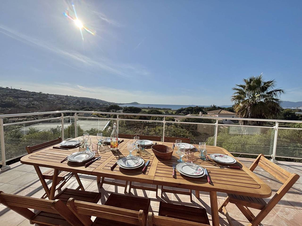 Villa mit 4 Zimmern und Klimaanlage in Porticcio, 750m vom Strand, Internet inklusive in Albitreccia, Ajaccio und Umgebung