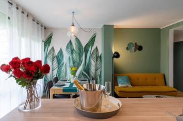 Gîte pour 8 personnes, avec vue et balcon à Mont-Saint-Aignan