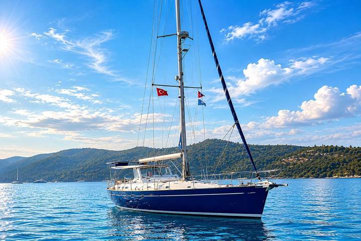 Boot für 2 Personen, mit Terrasse und Ausblick in Montenegro