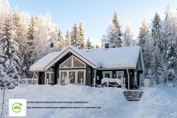 Dom dla 6 osób, z widok na jezioro i widok oraz sauna i ogród, zwierzęta dozwolone w Finlandia