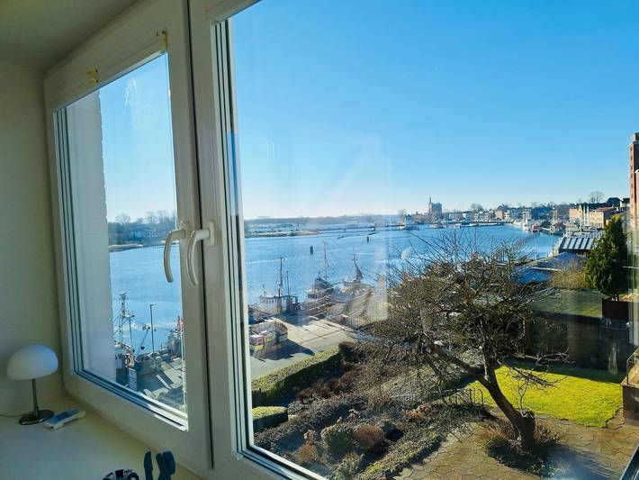 Ferienwohnung für 2 Personen, mit Seeblick und Balkon sowie Ausblick in Kappeln