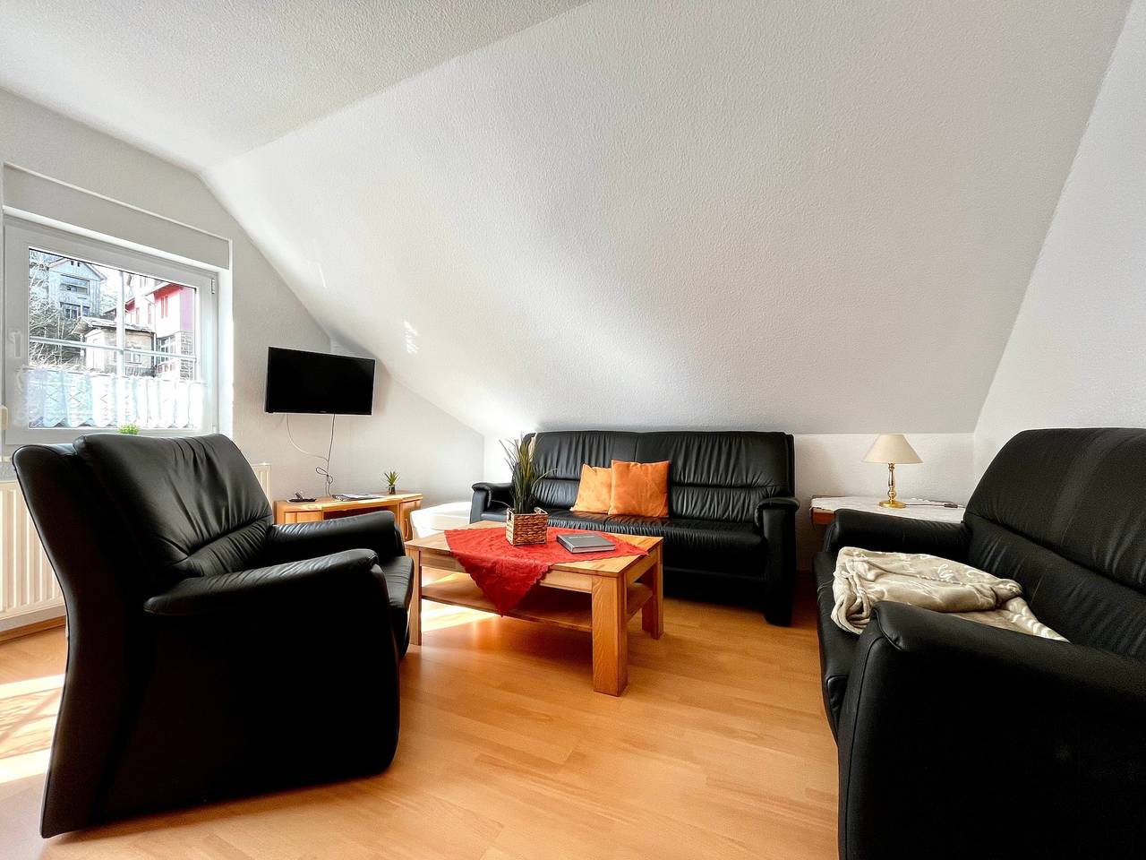 Ferienhaus 'Ferienwohnung Hirschwechsel' mit Balkon und Wlan in Wernigerode, Harzvorland