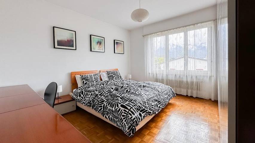 Ferienwohnung für 5 Personen, mit Balkon und Terrasse sowie Ausblick