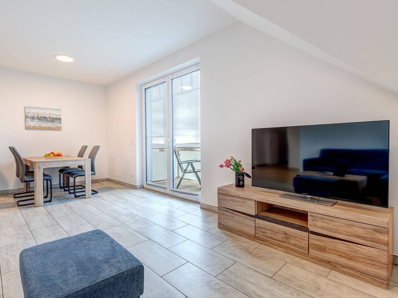 Ganze Wohnung, Willkommen in der Ferienwohnung Achterwasserblick 4 im Ostseebad Loddin in Loddin, Bernsteinbäder