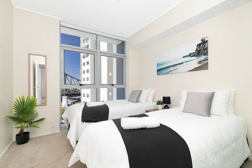 Ganze Wohnung, Executive Lux 3 Schlafzimmer Cbd * Aussicht * Fluss * Wifi * Pool * Spa * Parkplatz in Brisbane, Queensland