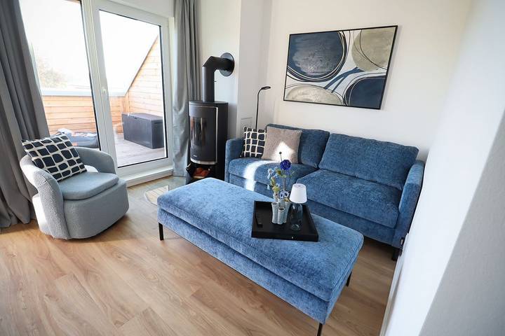 Ferienwohnung für 2 Personen, mit Balkon und Sauna am Jadebusen
