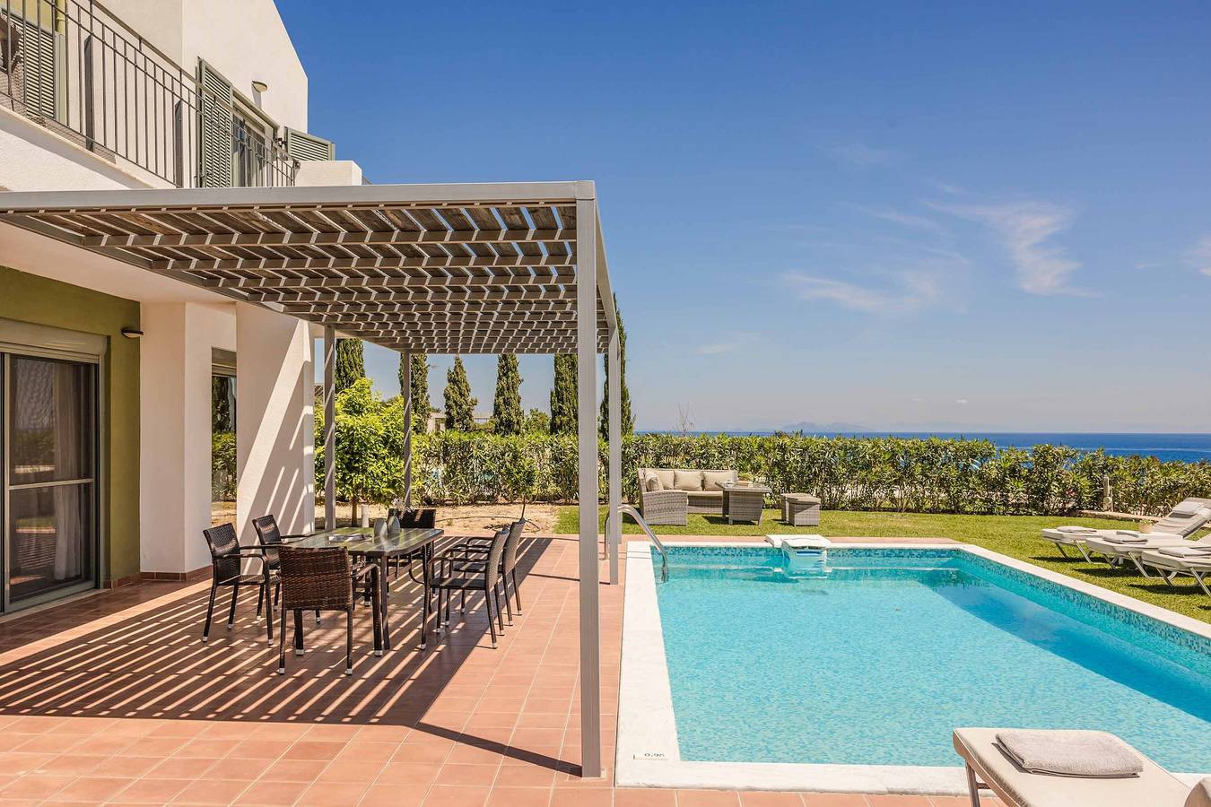 Villa für 8 Personen mit Balkon in Skala, Kefalonia