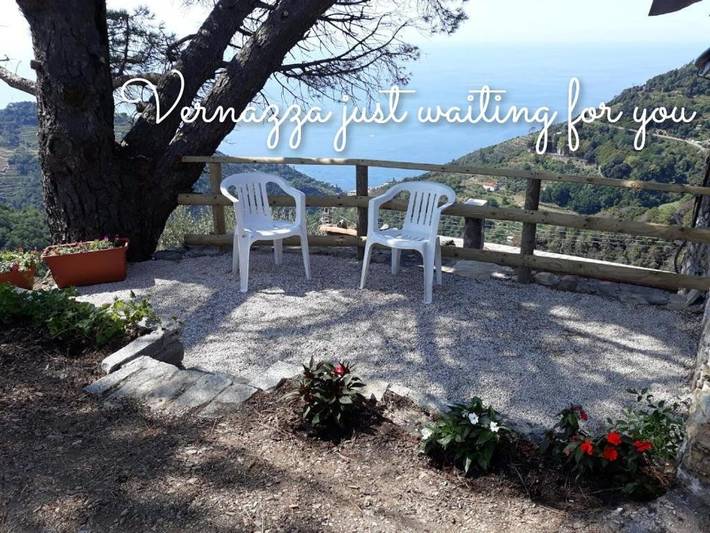 Appartamento per 3 persone, con giardino e panorama nonché terrazza in Vernazza