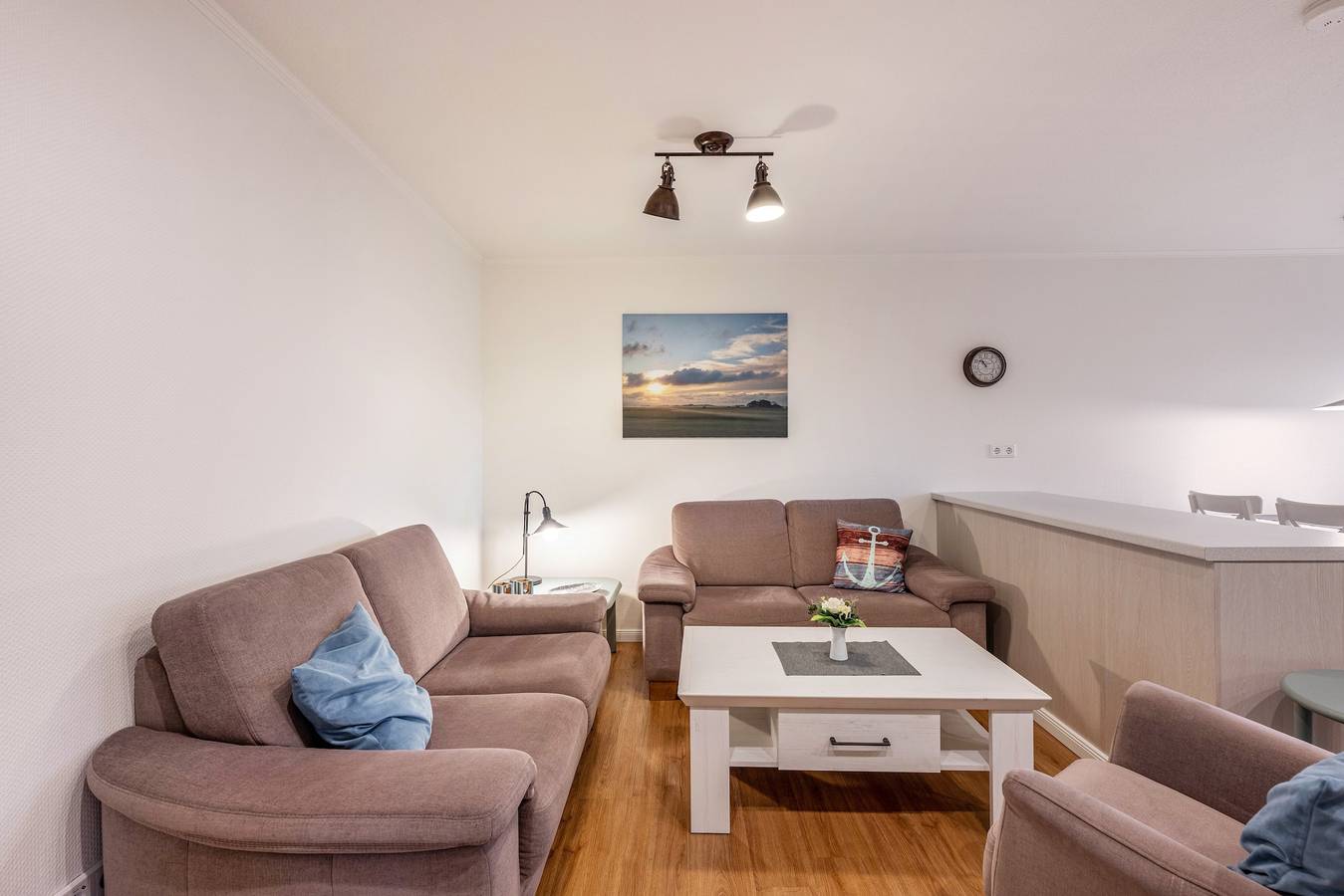Ganze Wohnung, Ferienwohnung 'Ferienhof Paulsen - Austernfischer' mit Gemeinschaftsgarten, Balkon und Wlan in Tammensiel, Pellworm