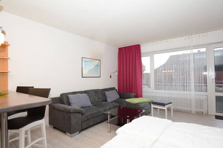 Ferienwohnung für 2 Personen, mit Balkon auf Borkum