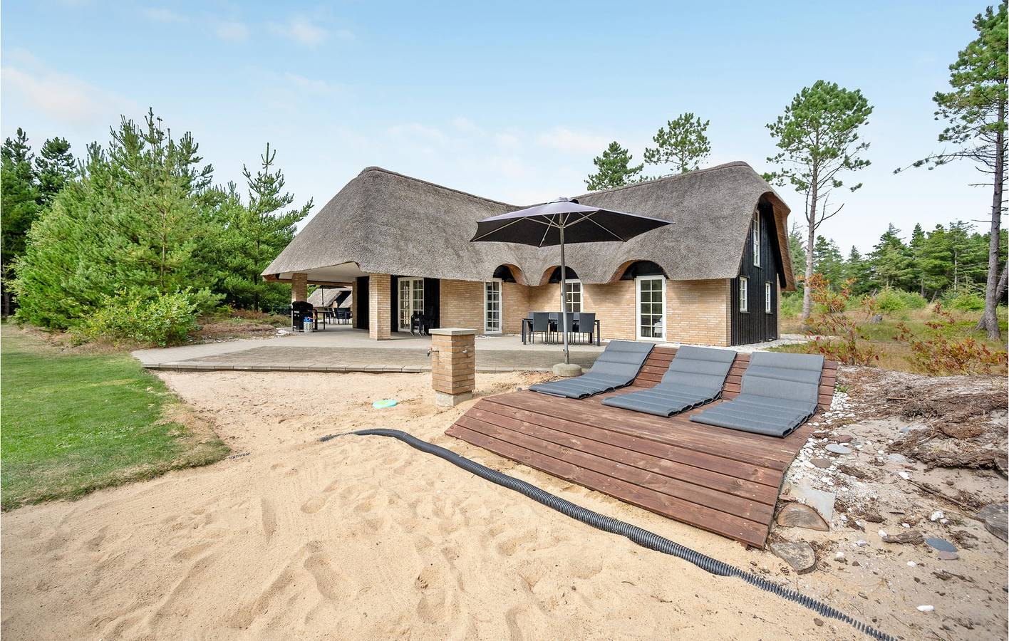 Ferienhaus für 16 Personen mit Terrasse in Ulfborg, Holstebro und Umgebung