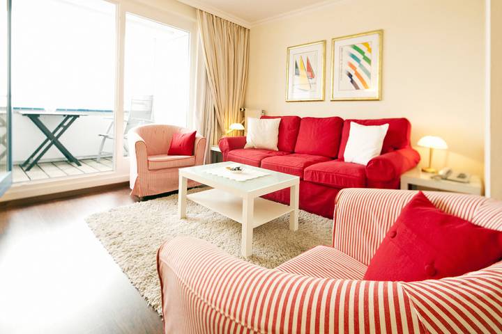 Ferienwohnung für 4 Personen, mit Balkon und Sauna