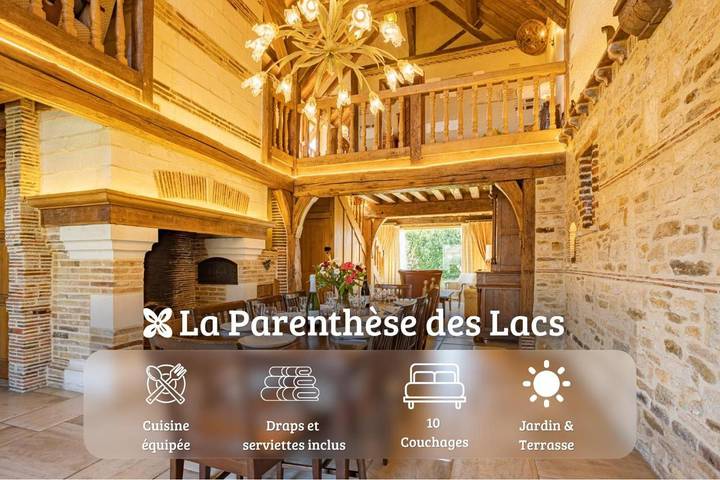 Location de vacances pour 10 personnes, avec jardin et terrasse dans Montreuil-sur-Barse