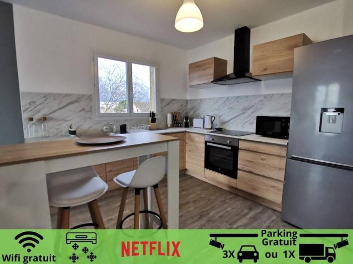 Appartement de vacances pour 6 personnes, avec Terrasse et Jardin