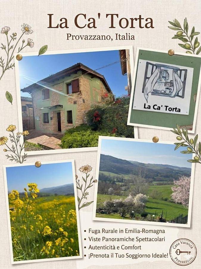 Location de vacances pour 5 personnes, avec vue et jardin, animaux acceptés dans Lesignano De Bagni