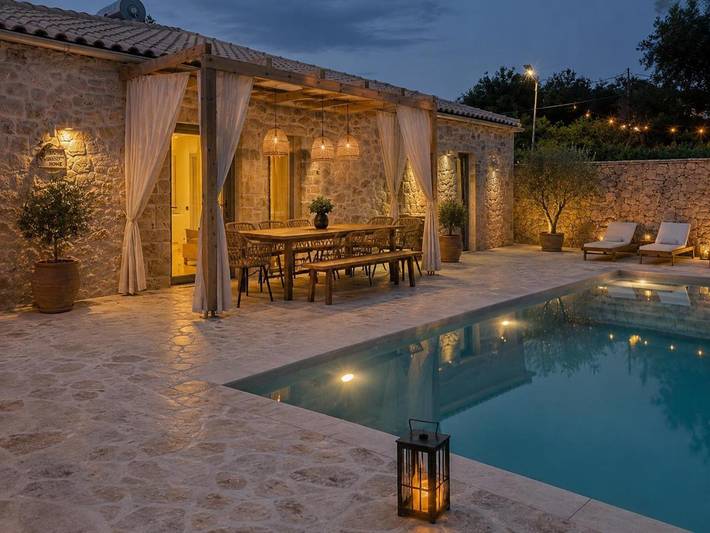 Holiday rental for 6 people, with Balcony and Terrace as well as Garden and Children pool in Paxos