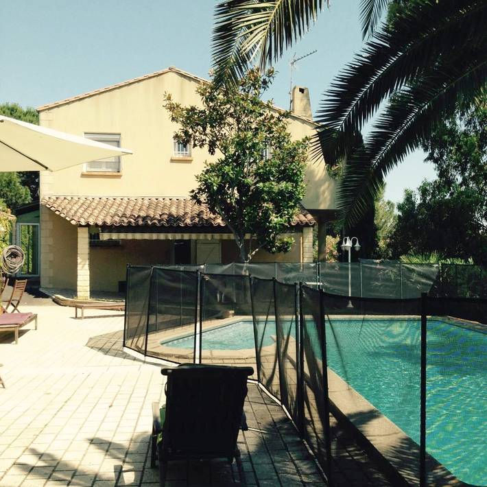 Maison de vacances pour 13 personnes, avec piscine ainsi que vue et jardin à Portiragnes