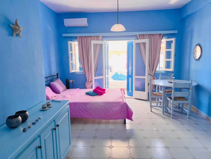 Strandhaus für 3 Personen, mit Terrasse und Ausblick auf Kreta