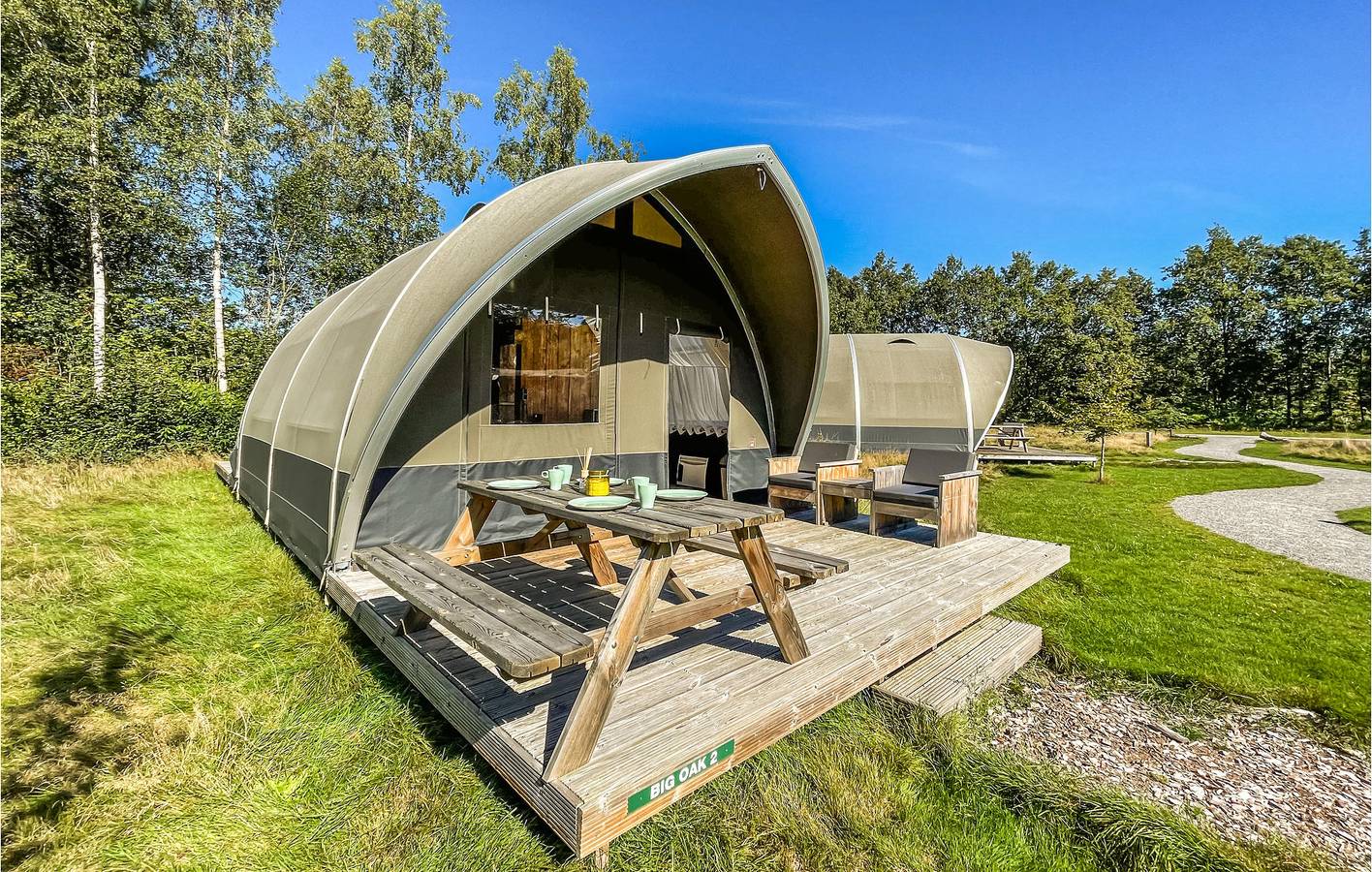 Wohnwagen für 6 Personen mit Garten in Drenthe