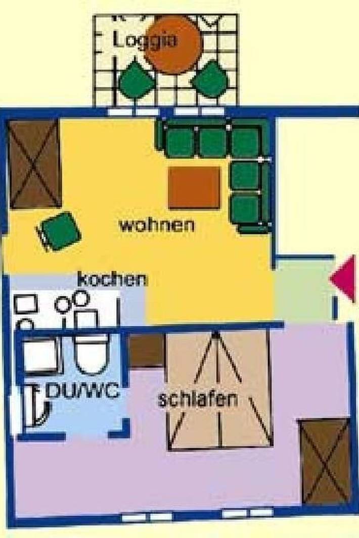 Gîte pour 2 personnes, avec balcon à Ernst - 4