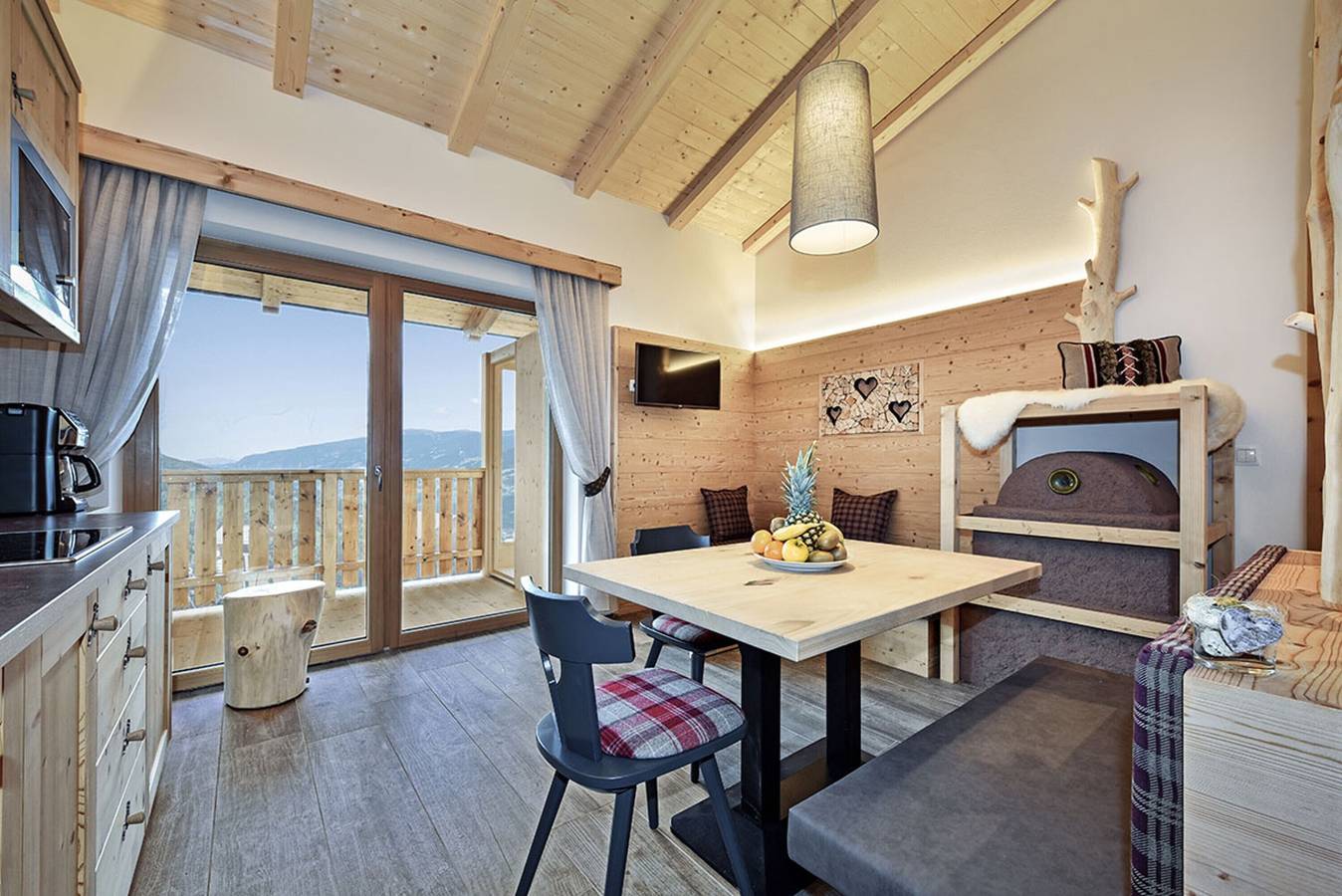 Appartamento intero, Appartamento 'Ban Rutzner Plose' con vista montagna, terrazza in comune e Wi-Fi in Sant’Andrea in Monte, Bressanone