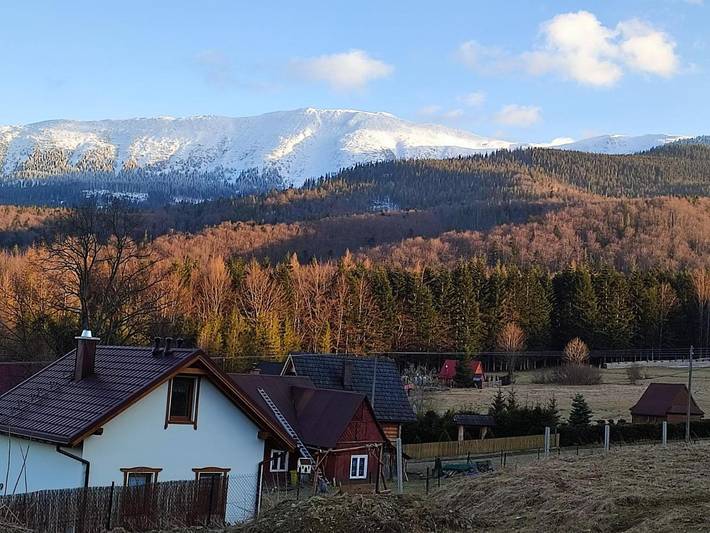 Apartament wakacyjny dla 4 osób, z widok i ogród w Zawoja