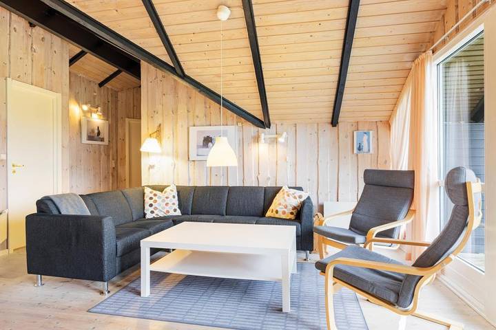 Ferienhaus mit Meerblick für 8 Personen, mit Balkon/Terrasse und Whirlpool sowie Terrasse und Sauna am Ringkøbing Fjord - 4