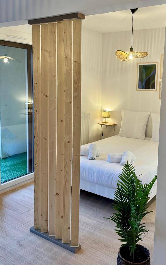 Appartement de vacances pour 4 personnes, avec vue ainsi que vue sur le lac et balcon