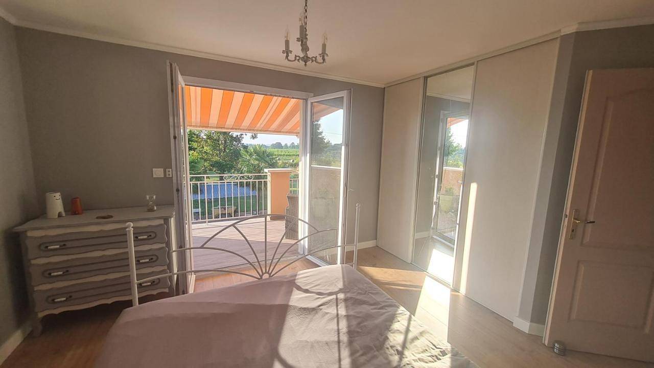 Double Room with Garden View in Saint-Georges-de-Reneins, Beaujolais