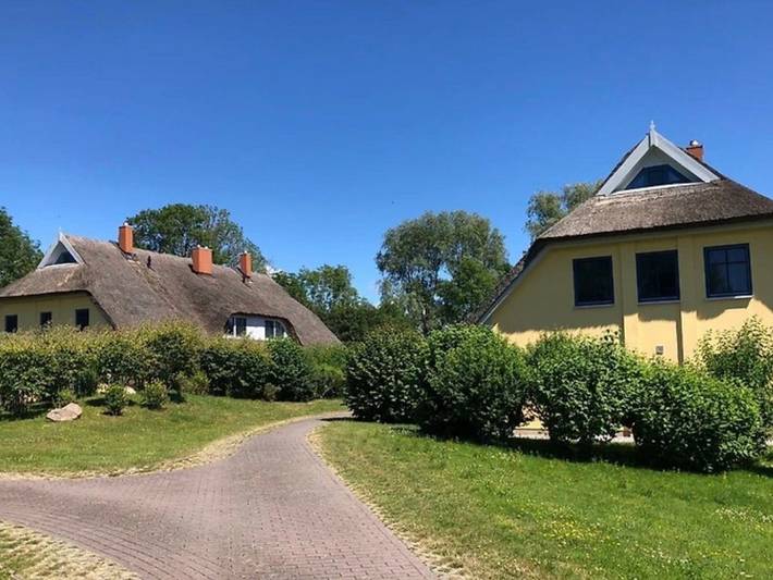 4 Sterne Reetdachhaus Hasel 1 mit Sauna, Kamin, Wlan - Dhh Hasel 1 in Puddemin, Poseritz