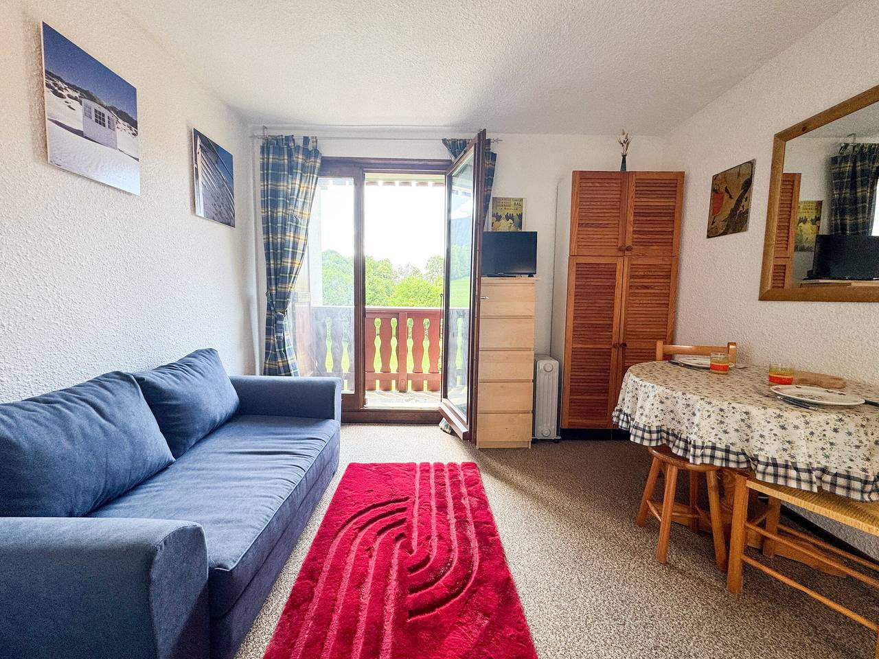 Ganzes Studio, Ski-in Apartment in Bernex mit Balkon und Parkplatz in Bernex, Thonon-les-Bains und Umgebung